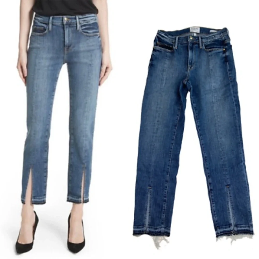 Frame Denim Le Nouveau Split Hem Jeans 28
